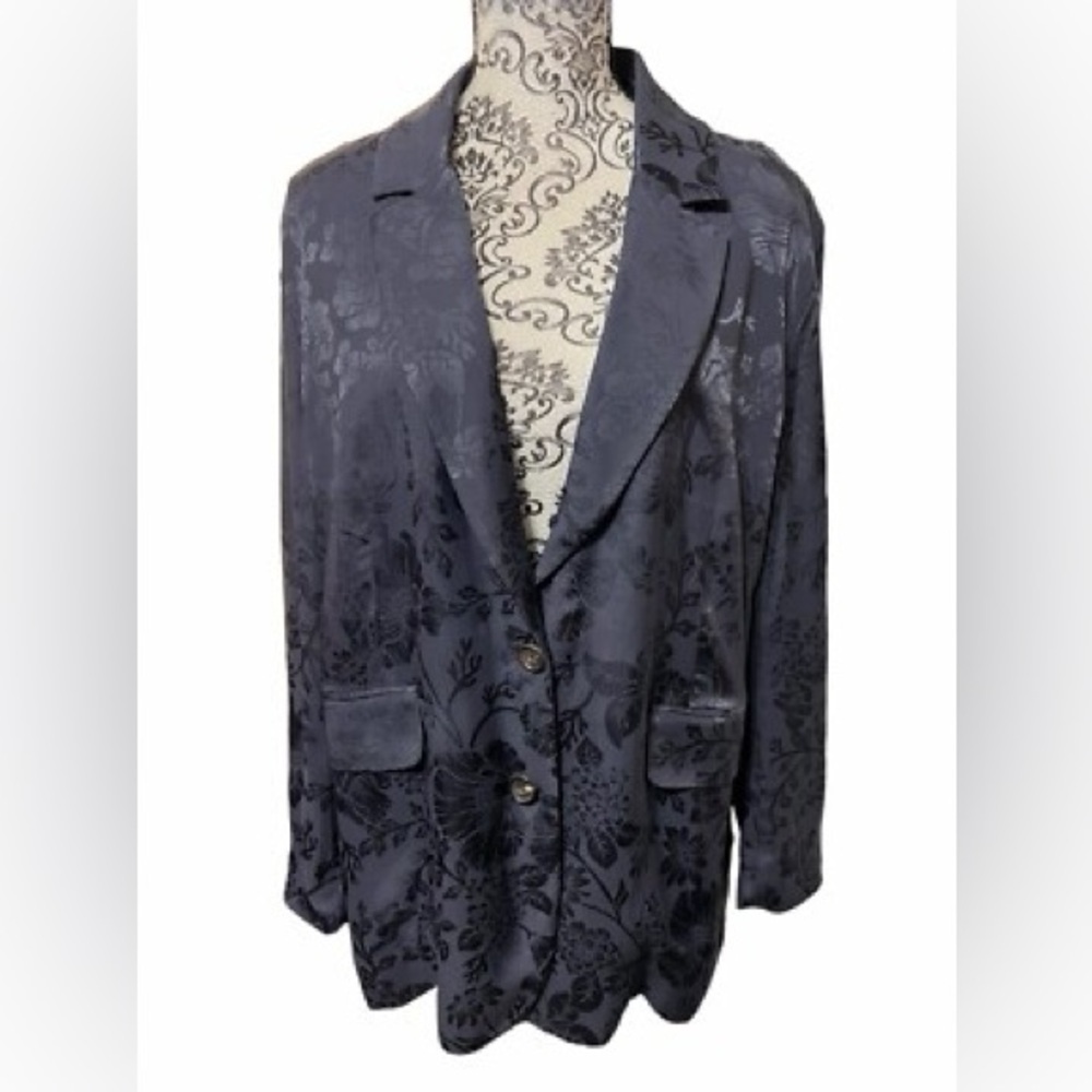 EQUIPMENT Elsworth Navy Two-Button Jacket Women’s Size Small